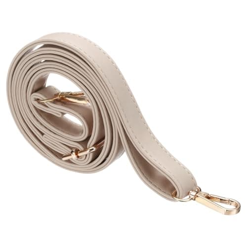 Image of sourcing map Leather Purse Strap Replacement Crossbody, 27.6-51.2 Inch Adjustable Bag Strap Purse Straps for Women Crossbody Bags Shoulder Bag Handbag, Light Beige