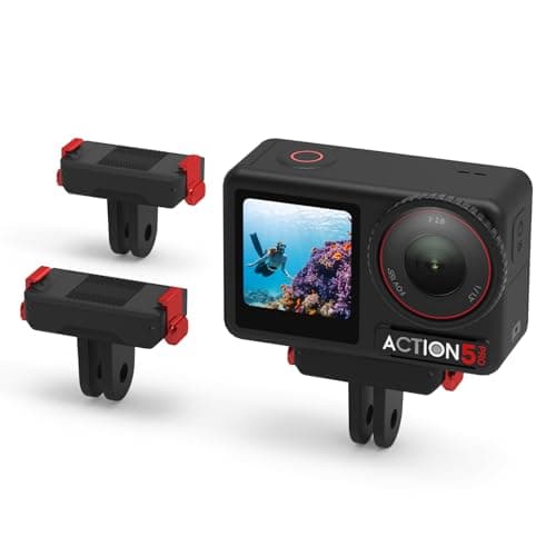 Image of BRDRC 2 Pack Magnetic Quick Release Adapter Mount for DJI Action, Expansion Base with 1/4 Screw Hole for Go Pro Adapter Compatible with DJI Osmo 360, Action 5 Pro 4 3 Accessories