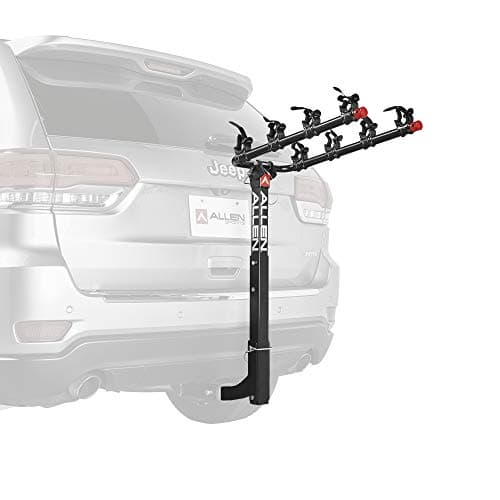 Image of Allen Sports USA Deluxe 4 Hitch Mounted Bike Carrier - Black, 2-Inch