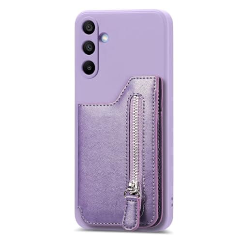 Image of BEENTRYS Flip Wallet Case for Huawei nova 3i / P smart Plus Cover,PU Leather Card Slots Holder Kickstand Stand Zipper Pocket Magnetic Car Mount Durable Shockproof Protective Phone Case-Purple