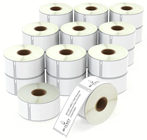 Image of BETCKEY - 20 Rolls 99012 Self-Adhesive Labels Compatible with DYMO S0722400, 36mm x 89mm, 5200 Large Address Labels Compatible with DYMO LabelWriter 450, 4XL, NOT Fit 550 or 5XL