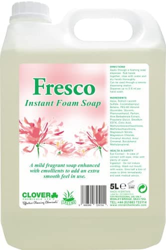 Image of Clover Chemicals 406 Fresco Instant Foaming Hand Soap, 5 L