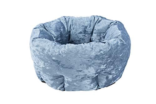 Image of Scruffs Velvet Pet Bed, 45cm, Blue