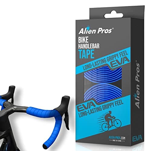 Image of Alien Pros Bike Handlebar Tape EVA (Set of 2) Blue - Enhance your bike grip with these bicycle handle bar tape - Wrap your bike for an awesome comfortable ride (Set of 2, Blue)