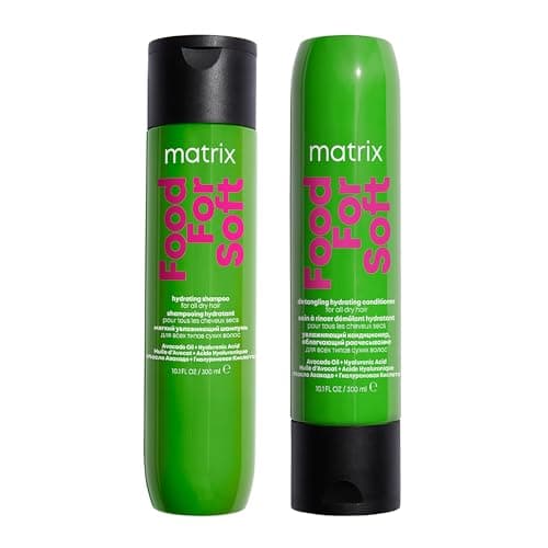 Image of Matrix DUO Food For Soft Hydrating Shampoo with Avocado Oil and Hyaluronic Acid, for dry hair 300ml & Food For Soft Detangling Conditioner with Avocado oil and Hyaluronic Acid, for dry hair 300ml