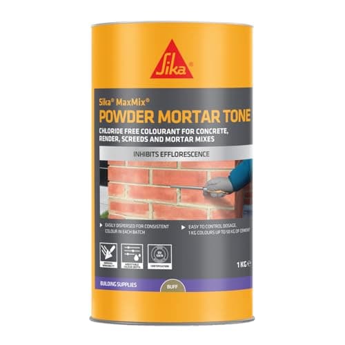 Image of Everbuild 208 Powder Mortar Tone – Reduces Pigment Bleeding and Segregation – Buff – 1kg