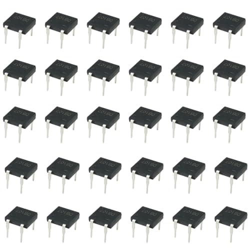 Image of DB107 Bridge Rectifier, DIP-4 1A 1000V Diode Bridge for Household Appliances, Electronic Circuit, Power Supply Units, LED