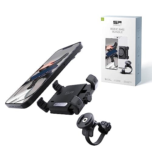 Image of SP Connect Universal Bicycle Mobile Phone Holder - Smartphone Bracket Mount for Mountain & Road Bikes - Patented Twist Lock, Strong Clamp-Grip - For 58-85mm Wide Devices - Cycling, Riding Accessories