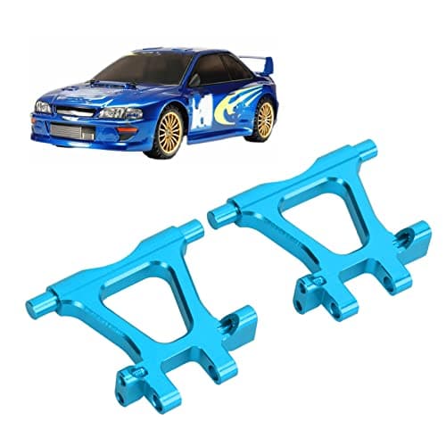 Image of RC Rear Lower Swing Arm, Aluminum Alloy Size Metal Rear Lower Suspension Arm Compatible with TT02 1/10 RC DIY Accessories Replacement Upgrade Parts(Blue/Red)