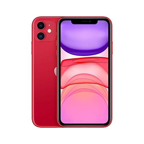Image of Apple iPhone 11, 256GB, Red (Renewed)