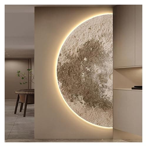 Image of Qxgylz 3D Relief LED Decorative Painting, Large Wall Art With Light, Vertical Three-Dimensional Decorative Painting, LED Wall Art Decoration Lamp, For Entrance, Corridor(A,140x70cm/55.1x27.6in)