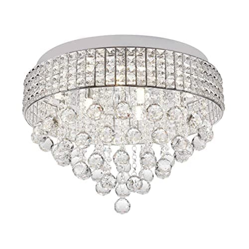 Image of Zumaline Capri Ceiling Light Chrome 9X G9