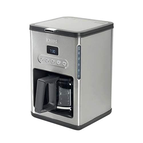 Image of Krups KM442D coffee maker 1.25L 15 cups Black, Stainless Steel