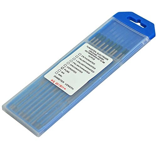 Image of RIVERWELD TIG Welding Tungsten Electrode Pure WP Green Tips 2.4mm x 150mm Pack of 10