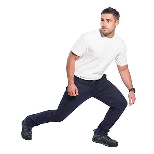 Image of Portwest Stretch Slim Chino Trouser, Size: 36, Colour: Dark Navy, S232DNR36