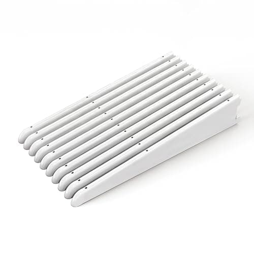 Image of IRONWORX® Twin Slot Shelving Brackets | 470mm | Heavy Duty White Carbon Steel Wall Brackets for Shelves | Pack of 10 | Home, Office & Garage Storage