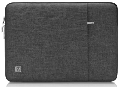 Image of NIDOO 14 Inch Laptop Sleeve Case Protective Notebook Bag Cover for 15" MacBook Air M2 / 15" Surface Laptop 5 4 3/14" ThinkPad X1 Carbon / X1 Yoga/ThinkPad L14 T14 T14s / Latitude 14 15, Dark Grey