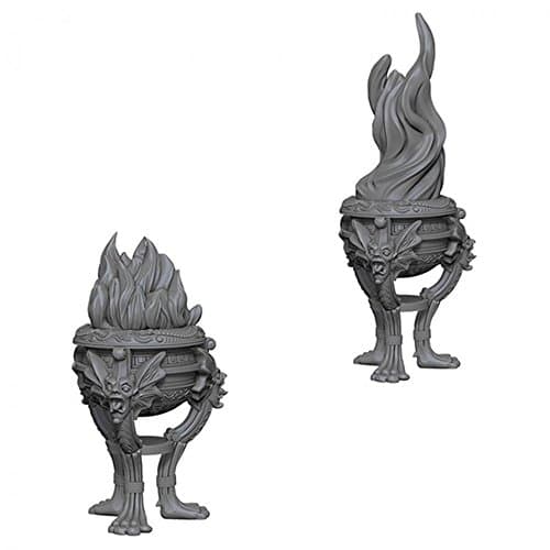 Image of Pathfinder Deep Cuts Unpainted Miniatures Braziers