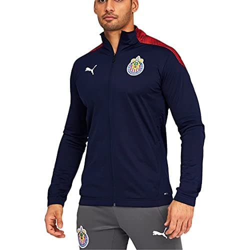 Image of Puma 2020-21 Chivas Stadium Jacket - Navy-Red Medium