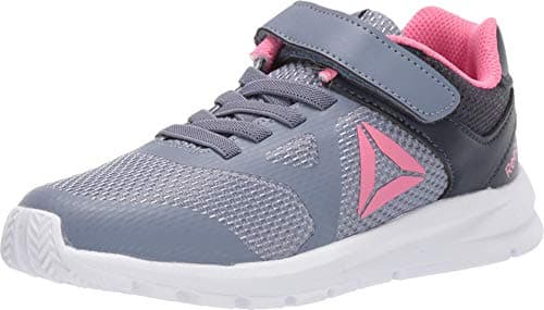 Image of Reebok Girl's Rush Runner Alternate Closure Running Shoe, Indigo/Navy/Pink, 13 Little Kid
