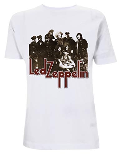 Image of Led Zeppelin 'II Photo' (White) T-Shirt (Large)