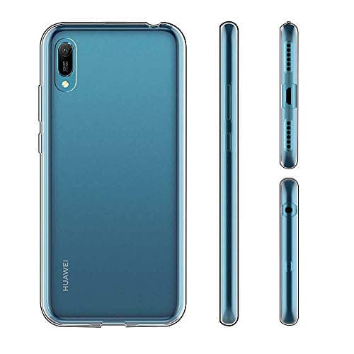 Image of NoveltyThunder Fits Huawei Y6 2019 Gel Case Clear Cover TPU Soft Shock Absorption