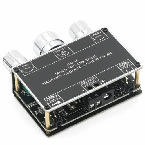 Image of Fasizi bluetooth 5.1 Audio Receiver Decoder Dual Channel Stereo Tone Board Volume Controller Treble Bass Tonal Preamp Amp for Amplifier