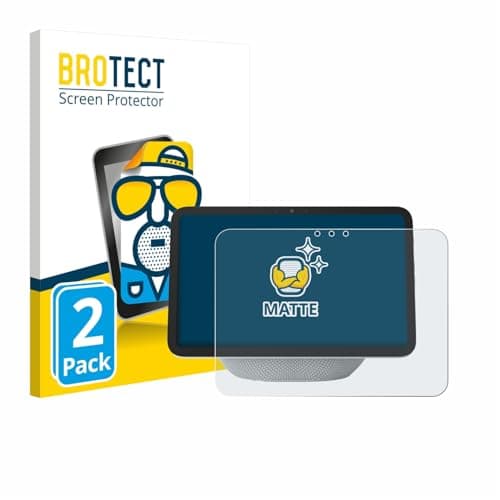 Image of brotect Screen Protector Anti-Glare compatible with Amazon Echo Show 8 2025 (4th Gen.) (2 Pack) Screen Protector, Anti-Fingerprint Protection Film
