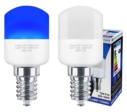 Image of 2 x 1.5w Blue LED Pygmy Light Bulb E14 SES