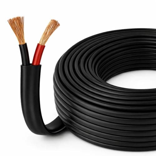 Image of BMF DIRECT Flat Twin 2 Core Cable Pure Copper 12V/24V – Thin Wall Automotive Wire (1.0mm² 16.5A, 10m Coil)