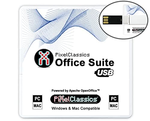 Image of Office Suite 2026 on USB | Compatible with Microsoft Office 2024 2021 365 Word Excel PowerPoint | Lifetime License & Free Updates Powered by Apache OpenOffice | Windows 11 10 8 8.1 7 Vista XP PC & Mac