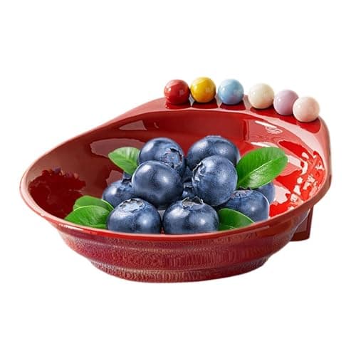 Image of Fruit Platter with Forks,Large Capacity Decorative | Fruit Platter for Entertaining,for House Party Family Gathering Afternoon Tea Time Picnic Outing Dinner Appetizer
