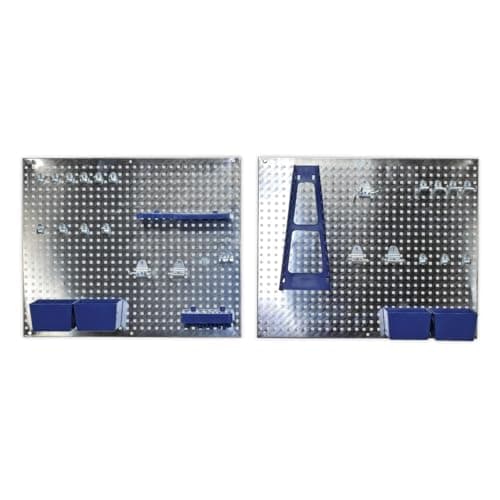 Image of Sealey Wall Storage Pegboard Set 34pc - S01102