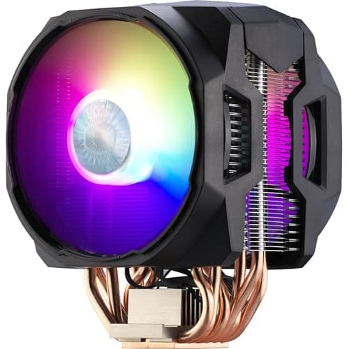 Image of CoolerMaster MasterAir MA610P ARGB CPU Air Cooler, 6 Heat Pipes, Aluminum Fins, Push-Pull Dual SickleFlow ARGB Fans for AMD Ryzen AM4, Intel LGA1700*/1200/1151 (MAP-T6PN-218PA-R1)