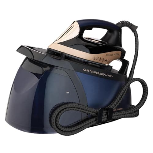 Image of Russell Hobbs Steam Generator Iron [8 Bar Pressure] Quiet Supersteam Pro™ Blue (QuietSteam Technology, 1.8L Tank, 390g Steam Boost, 250g Output, Anti-Scale, Fast Heat-Up, 2750W) 28620
