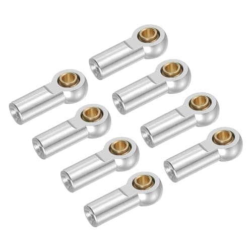 Image of sourcing map M3xL19mm Lever Steering Linkage Tie Rod Ball Head Link Joint End for RC Crawler Car 8 Pcs, Silver