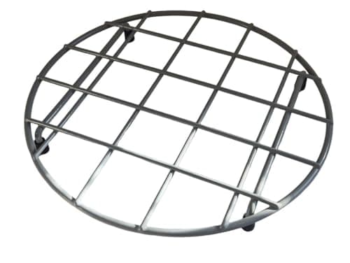 Image of Delfinware Round Sink Mat – 27 cm Steel Wire Sink Protector, Plastic Coated, Made in the UK, Not for Hot Pans or Trivet Use (Grey)