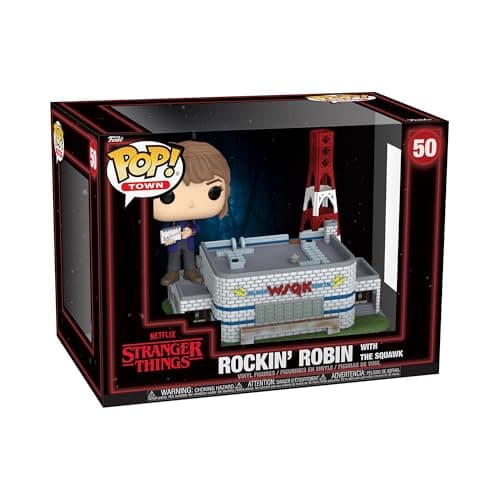 Image of Funko POP! Town: Stranger Things Season 5 -Rockin' Robin with The Squawk - Collectable Vinyl Figure - Gift Idea - Official Merchandise - Toys for Kids & Adults - Fantasy Fans