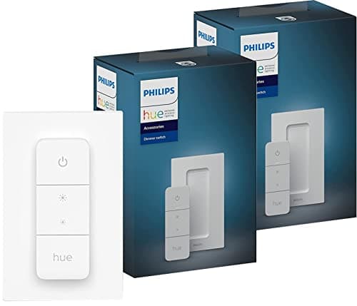 Image of Philips Hue smart Dimmer Switch v2 - (Double Pack) for Indoor Home Lighting, Livingroom, Bedroom