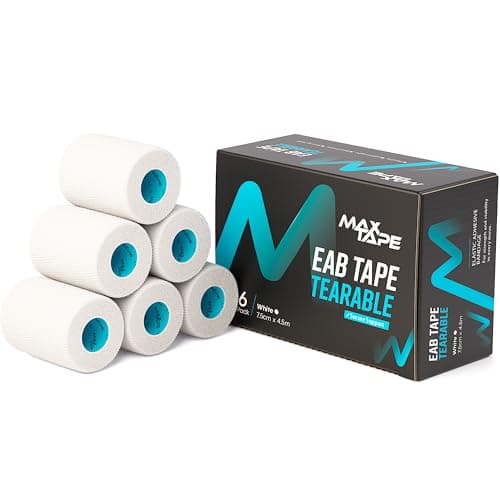 Image of MaxTape EAB, Elastic Adhesive Bandage Tape, White, 7.5 cm x 4.5 m, Box of 6