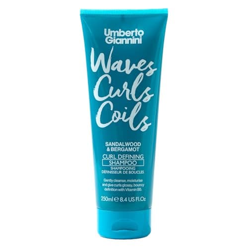 Image of Umberto Giannini Waves, Curls & Coils Curl Defining Shampoo 250ml Enhances Natural Texture & Definition - Warm Bergamot & Sandalwood Scent