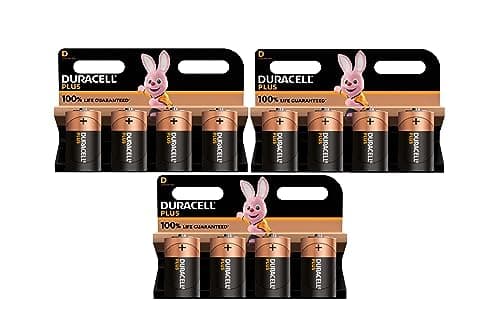 Image of 12x Duracell D Plus LR20 MN1300 Alkaline (3 Blister Packs of 4 Batteries) 12 Batteries