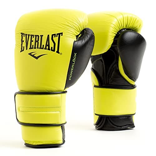 Image of Everlast Powerlock2 Pro Hook & Loop Leather Boxing Training Gloves