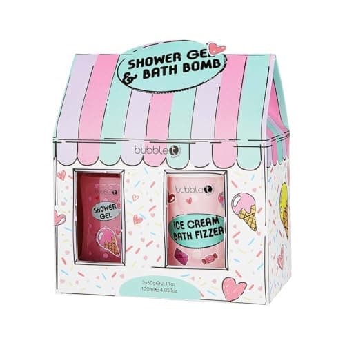 Image of Bubble T Cosmetics Cartoon Shower Gel & Bath Fizzer Set