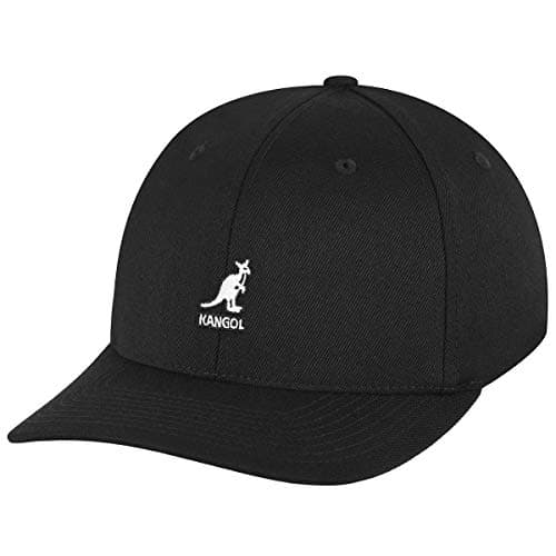 Image of Kangol Wool Flexfit Baseball Cap, Black, Large (Manufacturer Size: Large/X-Large)