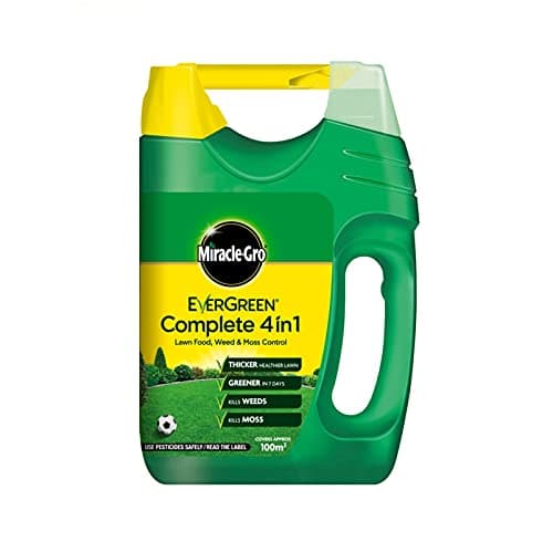 Image of Evergreen Complete Grass Care. Garden Lawn Spreader. 4 in 1. Kill Moss & Weeds.