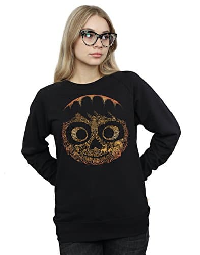 Image of Disney Women's Coco Miguel Face Sweatshirt Small Black