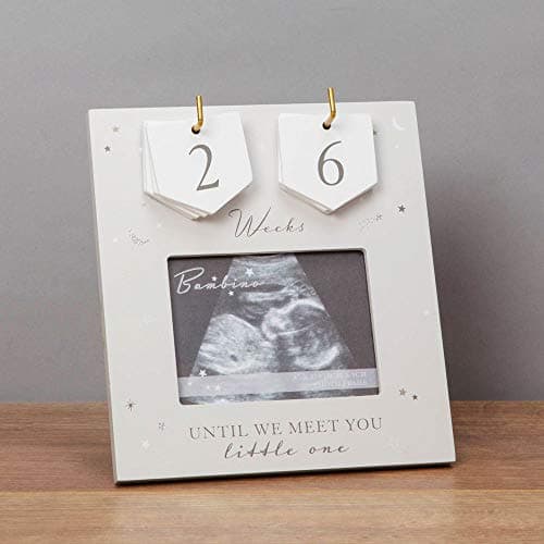 Image of 4" x 3" - Bambino Arrival Countdown Frame, Grey