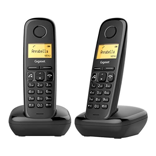 Image of Gigaset A270 DUO - Basic Cordless Home Phone with Big Display and Speakerphone - 2 Handsets, Black