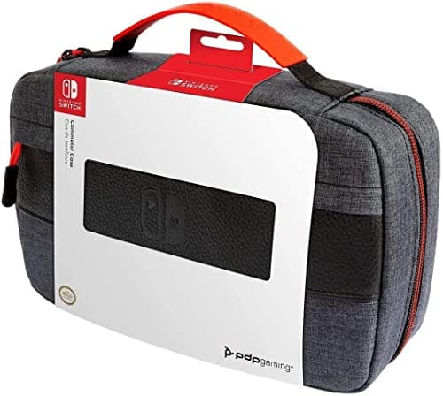Image of PDP Gaming Officially Licensed Switch Commuter Case - Elite edition - Semi-Hardshell Protection - Protective PU Leather - Holds 14 Games - Works with Switch OLED and Lite - Fine for Travel